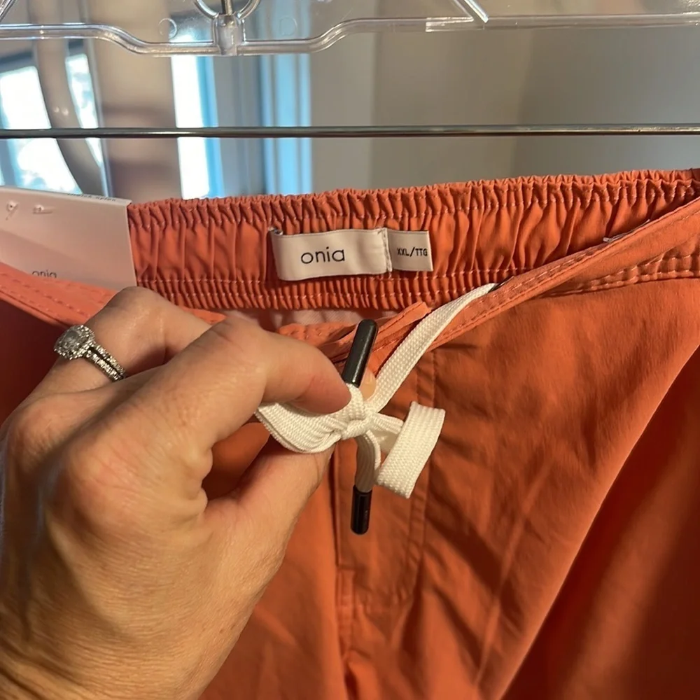 NWT- Onia Men's Calder 6E- Lined Swim Trunks XXL- Watermelon Punch